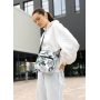 Женская сумка через плечо мессенджер Sambag Makros принт "Leaves"