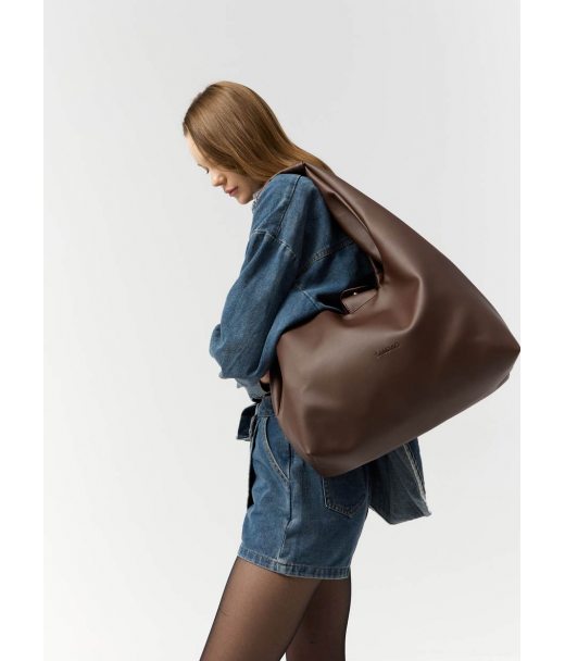 Женская сумка Sambag HOBO L шоколадная