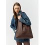 Жіноча сумка Sambag HOBO M шоколадна