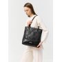 Сумка Sambag Shoper NOVA чорна з крокодилом