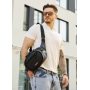 Сумка через плечо бананка Sambag Flex черная