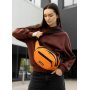 Сумка через плечо женская бананка Sambag Flex оранжевая