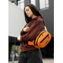 Сумка через плечо женская бананка Sambag Flex оранжевая