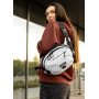 Сумка через плече жіноча бананка Sambag Flex Pro принт "Square"