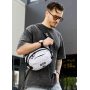 Сумка через плечо бананка Sambag Flex Pro принт "Square"