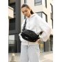 Женская сумка через плечо бананка Sambag Flex Pro черная
