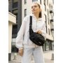 Жіноча сумка через плече бананка Sambag Flex Pro чорна