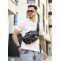 Сумка через плечо бананка Sambag Flex Pro принт "ABSTRACT"