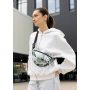 Женская сумка на пояс бананка Sambag Urban SKHm принт "Leaves"