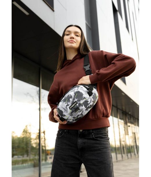 Сумка через плече жіноча бананка Sambag Flex Pro принт "SPOT"
