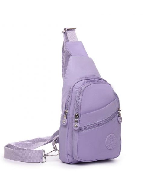 Сумка Женская Текстиль бананка полиамид Jielshi 0879 l.purple