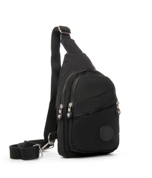 Сумка Женская Текстиль бананка полиамид Jielshi 0879 black