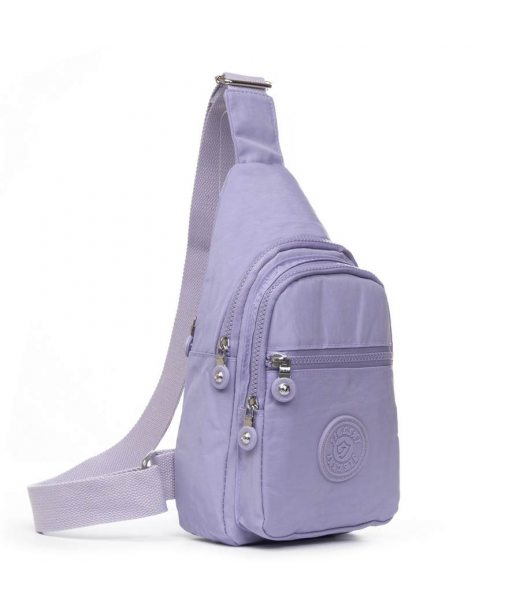 Сумка Женская Текстиль бананка полиамид Jielshi AK-011 l.purple