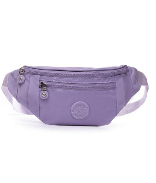 Сумка Женская Текстиль на пояс полиамид Jielshi C25 l.purple