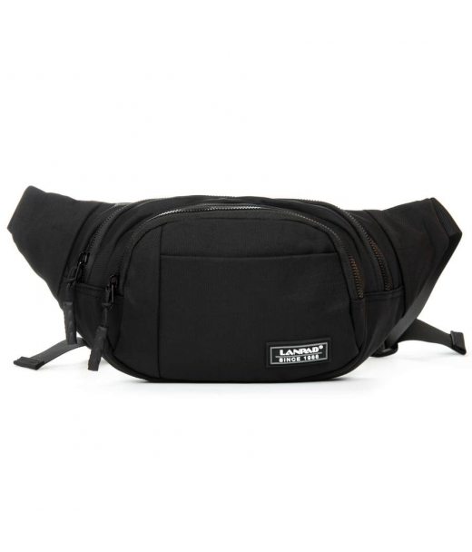 Сумка Мужская На пояс нейлон Lanpad 8803 black