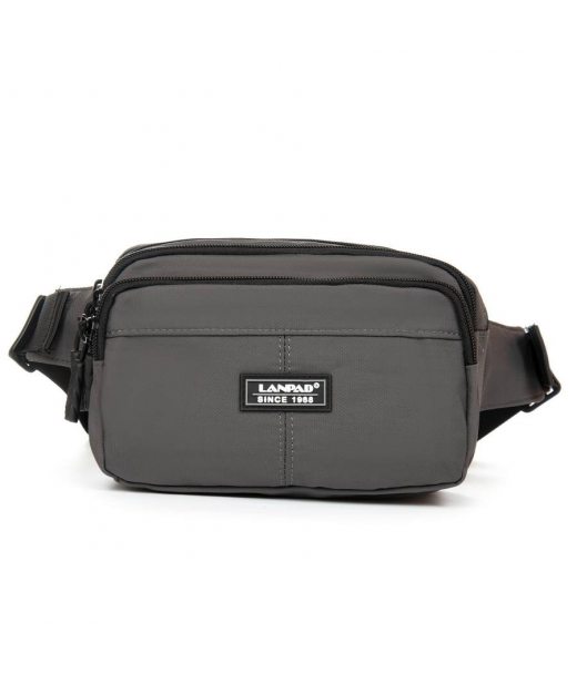 Сумка Мужская На пояс нейлон Lanpad A63749 grey