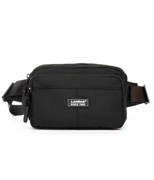 Сумка Мужская На пояс нейлон Lanpad A63749 black