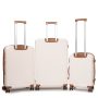 Дорожня Валіза 31 ABS-пластик FASHION A12 white