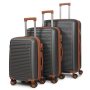 Дорожная Чемодан 31 ABS-пластик FASHION A12 dark-grey