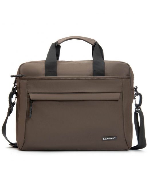 Сумка Мужская Для Ноутбука нейлон Lanpad 37017 brown