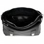 Сумка-портфель на плечо с ручкой TARWA ZA-6008-3md черная гладкая кожа