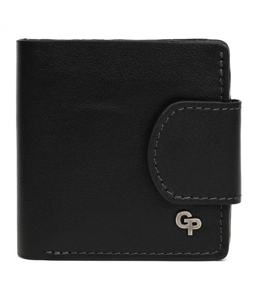 Портмоне з монетницею Grande Pelle 500610 чорне