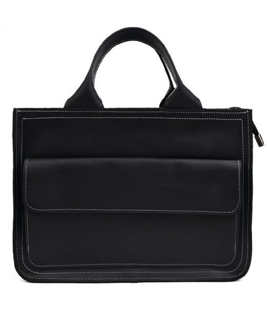 Сумка портфель шкіряна для документів ноутбука LIMARY lim-380RA чорна