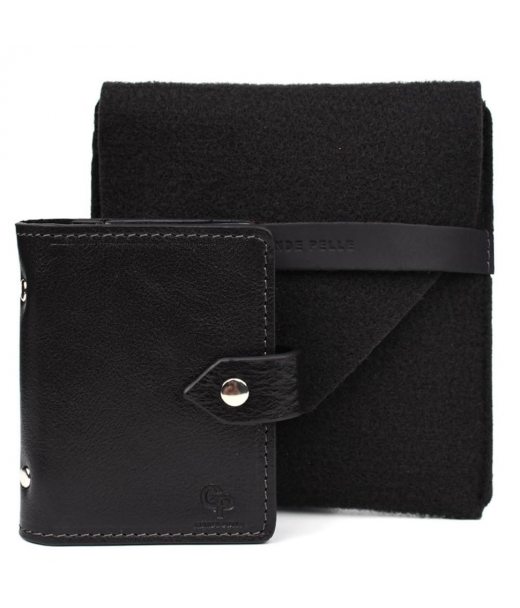 Кардхолдер CardCase чорна шкіра Grande Pelle 311410