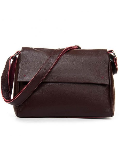 Сумка Шкіряна Жіноча Класична ALEX RAI 6504 wine red