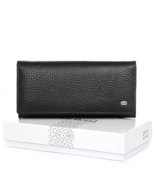 Кошелек BR Женский кожа DR. BOND W1-V-4 black-red