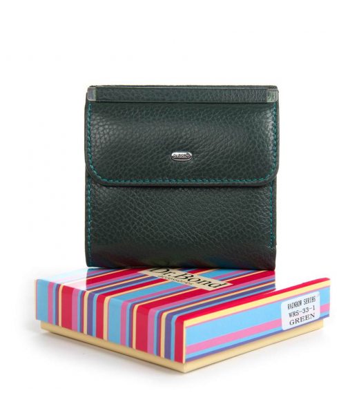 Кошелек Rainbow Женский кожа DR. BOND WRS-33-1 green