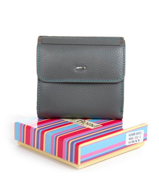 Кошелек Rainbow Женский кожа DR. BOND WRS-33-1 gray