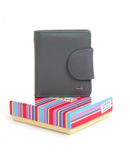 Кошелек Rainbow Женский кожа DR. BOND WRS-415-1 gray