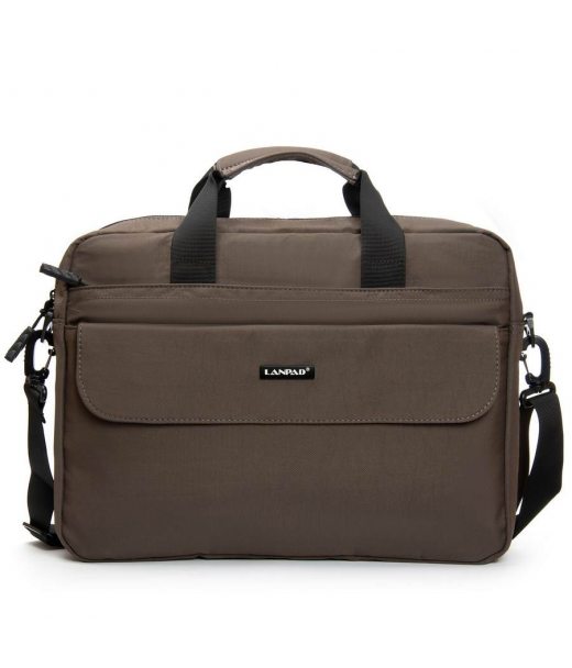 Сумка Мужская Для Ноутбука нейлон Lanpad 63753 brown