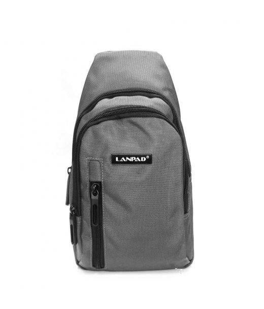 Сумка Чоловіча на плече нейлон Lanpad 80002 gray