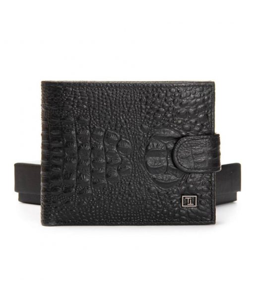 Кошелек BE Мужской кожа BRETTON 208-Z3204 black croco