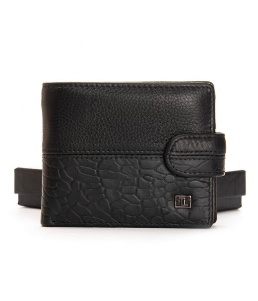 Кошелек BE Мужской кожа BRETTON 208-L0613 black mix