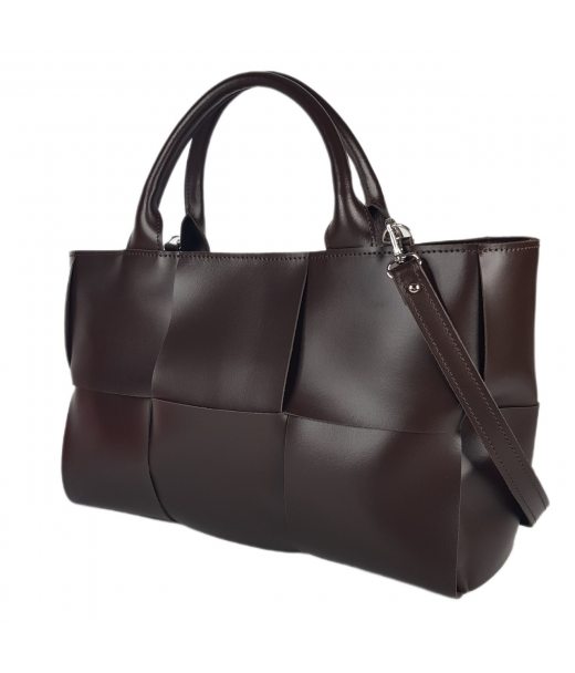Сумка жіноча "Вега" натуральна шкіра, колір шоколад, гладкий Сумка жіноча "Вега" натуральна шкіра, колір шоколад, гладкий