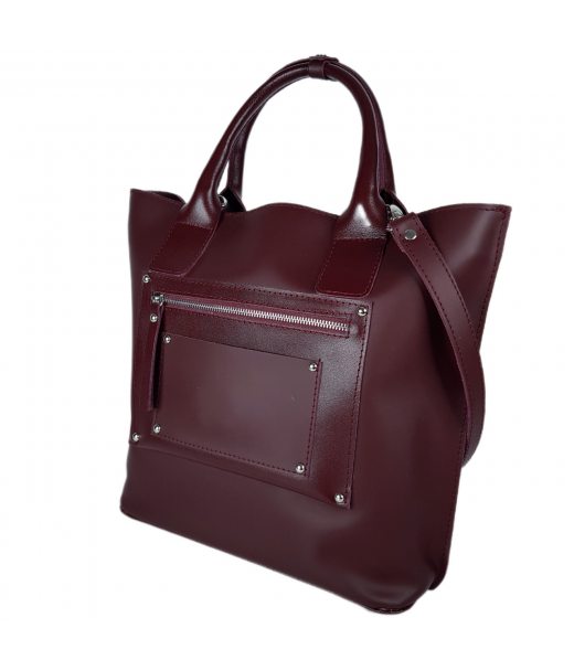 Сумка женская "Сиена" натуральная кожа, бургунди матовая Сумка женская "Сиена" натуральная кожа, бургунди матовая