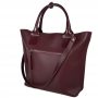 Сумка женская "Сиена" натуральная кожа, бургунди матовая