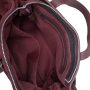 Сумка жіноча "Хлоя" натуральна шкіра, бордовий (бургунді) флотар/замша