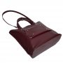 Сумка женская "Сиена" натуральная кожа, бургунди матовая