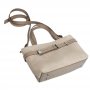 Сумка жіноча "Лоліта" натуральна шкіра та замша, бежева (слонова кістка)