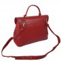 Сумка женская "Фиджи" натуральная кожа, красный флотар