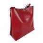 Сумка-шопер "Барбара" натуральна шкіра, червона матова