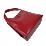 Сумка-шопер "Барбара" натуральна шкіра, червона матова