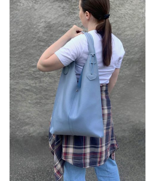 Сумка женская "Линда" натуральная кожа, голубая флотарь Сумка женская "Линда" натуральная кожа, голубая флотарь