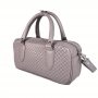 Сумка жіноча "Бріджит" натуральна шкіра, колір сіро-бузкова , тиснення вінето