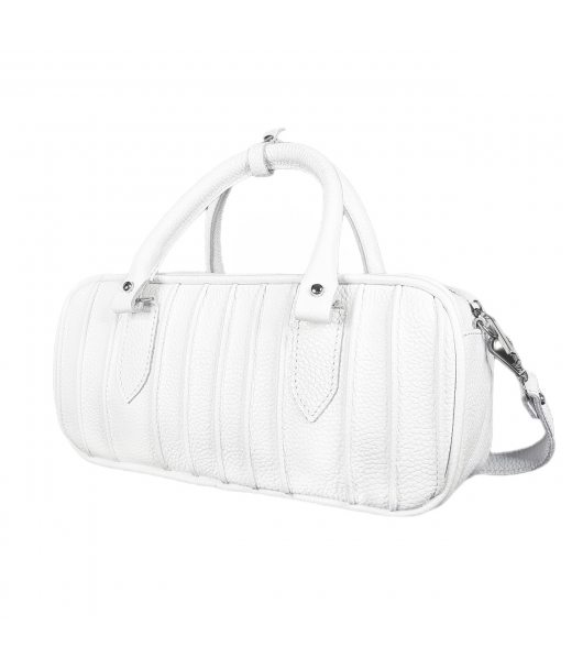 Сумка жіноча "Бріджит" натуральна шкіра,біла, тиснення флотар Сумка жіноча "Бріджит" натуральна шкіра,біла, тиснення флотар