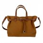 Сумка жіноча "Хлоя" натуральна шкіра, руда флотар/замша